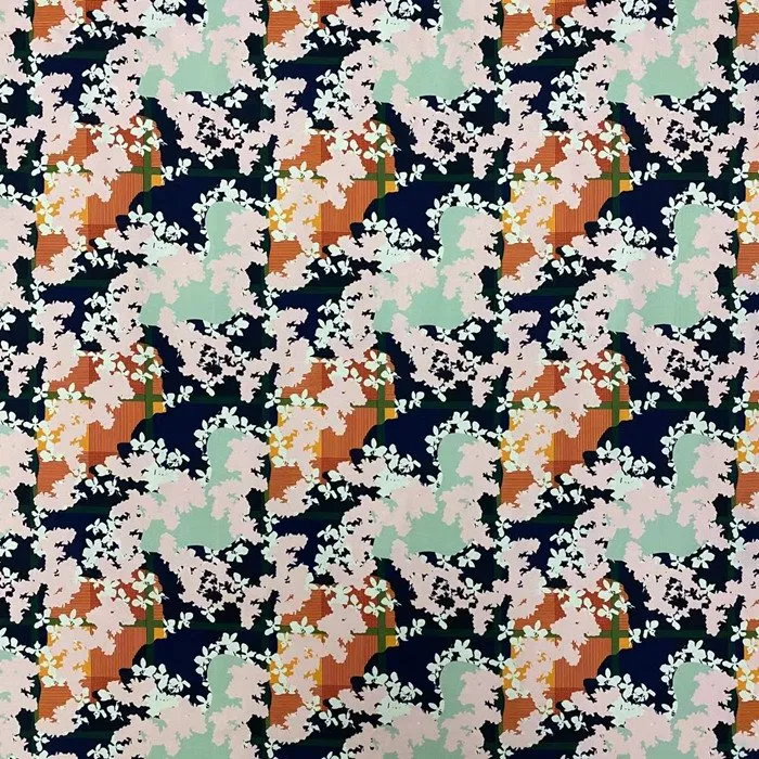 Tessili ta 'Saff doppju ta' Stampar Diġitali bi Spandex