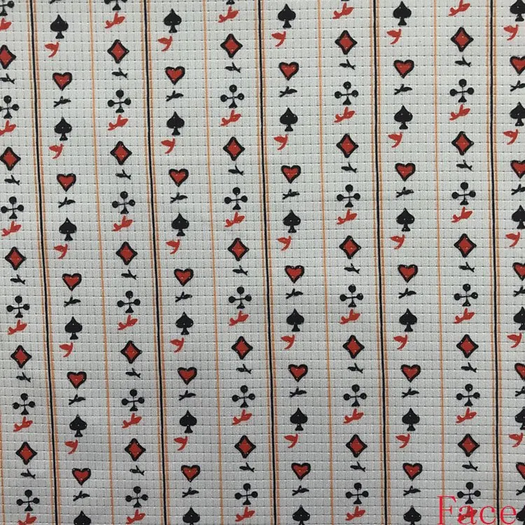 100 percent P(75D plus 75D)(75D plus 75D) Poker Flower Fabric