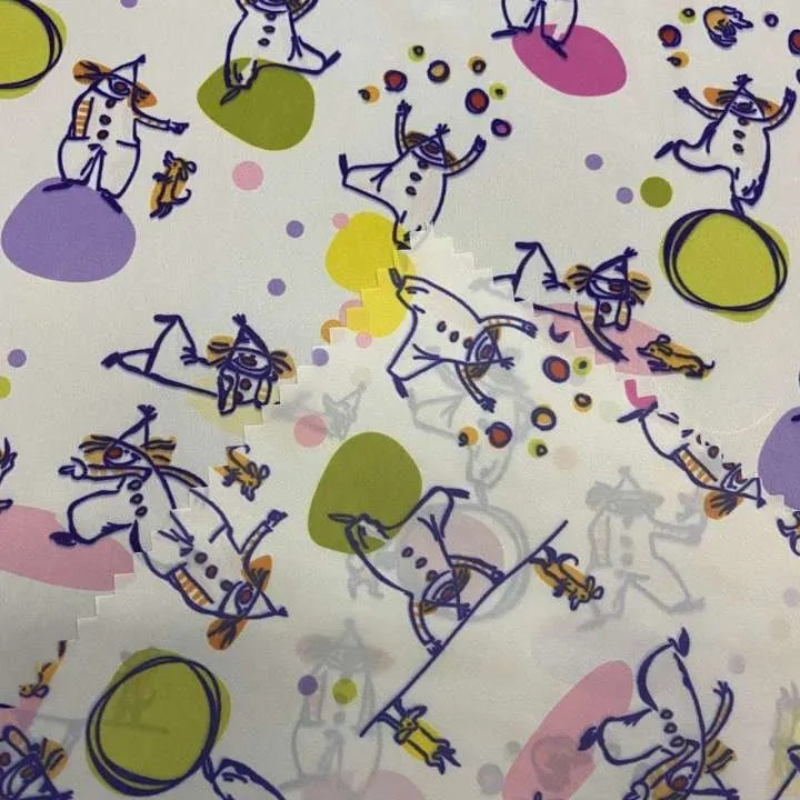 Taffeta tan-nylon stampata tal-clown