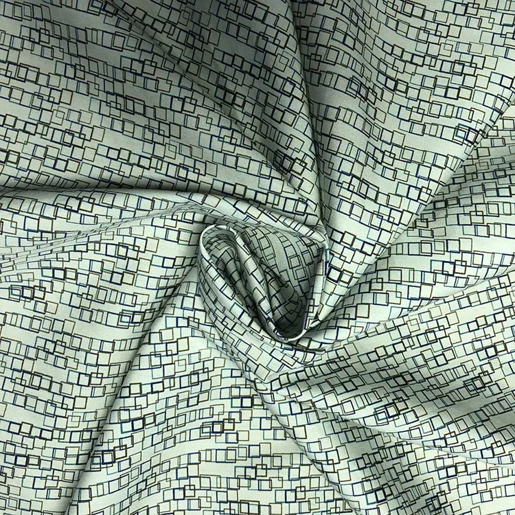 Drappijiet tal-Poplin tal-Qoton Tencel Kwadru li Jintlewa